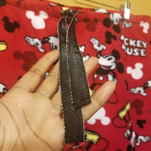 Disney | Adult Red & Black Mickey Mouse Unisex Pajama Pants (Size 2XL) - Picture 4 of 9